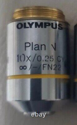 Olympus BX CX Plan N 10x/0.25 CY? /-/FN22 microscope objective lens