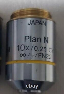 Olympus BX CX Plan N 10x/0.25 CY? /-/FN22 microscope objective lens