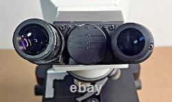 Olympus CH30 Binocular Microscope Halogen 6V 20W with 4X 10X 40 100X Objectives