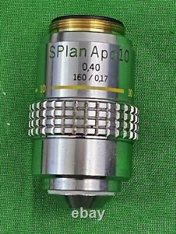 Olympus Japan S Plan Apo 10 1ox 0.40 160/0.17 Microscope Objective