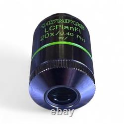 Olympus LCPlanFL 20x/0.40 Ph1 Microscope Objective Lens CAP-P1.1 ±0.5 Used