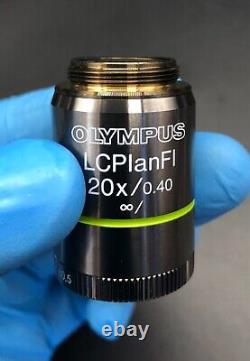 Olympus LCPlanFl 20x /0.40? / CAP-G1.2 ± 0.5 Microscope Objective Lens