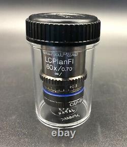 Olympus LCPlanFl 60x /0.70? / CAP-G1.2 ±0.5 Microscope Objective Lens