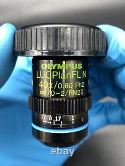 Olympus LUCPLFLN40XPH LUCPlanFL N 40x/0.60? /0-2/FN22 Microscope Objective Lens