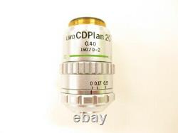Olympus LWD CDPlan 20x 0.40 160/0-2 Microscope Objective Lens plan RMS