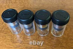 Olympus Lens Microscope lot 4 Objective Lens Set Good condition