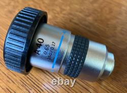 Olympus Lens Microscope lot 4 Objective Lens Set Good condition