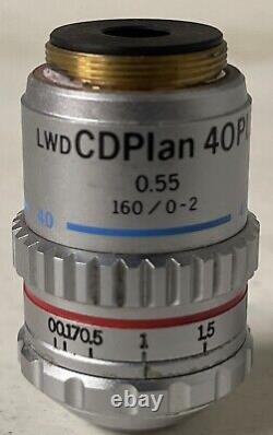 Olympus Lwd Cd Plan 40Pl 0.55 160/0-2 T2 40 Microscope Objective Lens (p2Red)