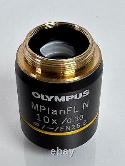 Olympus MPlanFL N 10x /0.30 UIS 2 MPLFLN10X Microscope Objective Lens