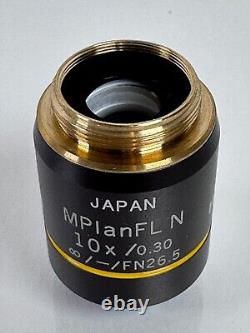 Olympus MPlanFL N 10x /0.30 UIS 2 MPLFLN10X Microscope Objective Lens