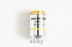 Olympus MPlan 10x / 0.25 Infi/- M Plan Microscope Objective Lens #4671