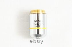 Olympus MPlan 10x / 0.25 Infi/- M Plan Microscope Objective Lens #4671