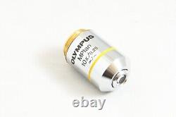 Olympus MPlan 10x / 0.25 Infi/- M Plan Microscope Objective Lens #4671