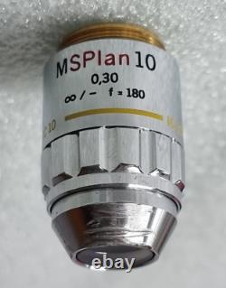 Olympus MSPlan 10 0.30 f=180 IC10 Microscope Objective Lens