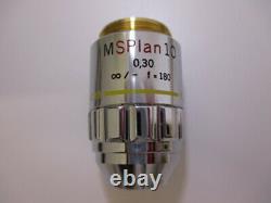 Olympus MSPlan 10x 0.30 infinity? /0 f=180 Metal Microscope Objective Lens Plan