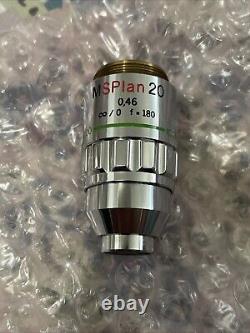 Olympus MSPlan 20 Microscope Objective Lens Lenses F=180 0.46 Japan IC20