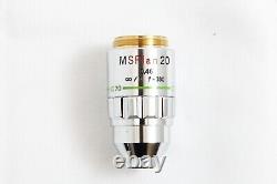 Olympus MSPlan 20x 0.46 Infi/0 180mm MS Plan Microscope Objective Lens #5029