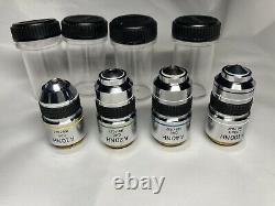 Olympus Microscope A NH Set of 4 Phase Contrast Objectives TL160