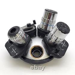 Olympus Microscope DIC NIC Nomarski NeoSPlan 5x 50x 100x Objectives & Prisms