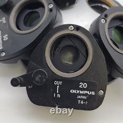 Olympus Microscope DIC NIC Nomarski NeoSPlan 5x 50x 100x Objectives & Prisms