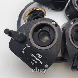 Olympus Microscope DIC NIC Nomarski NeoSPlan 5x 50x 100x Objectives & Prisms