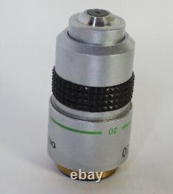 Olympus Microscope Japan objective lens DPlan 20 0.40 160/0.17 for BH2? Used