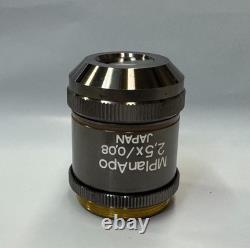 Olympus Microscope MPlanApo 2.5X/0.08 Plan Apo Apochromat Objective Lens M26