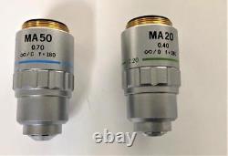 Olympus Microscope Objective Lens 20x 50x Set