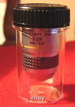 Olympus Microscope Objective Lens DPlan (D Plan) 10x 0.25 NA 160/0.17
