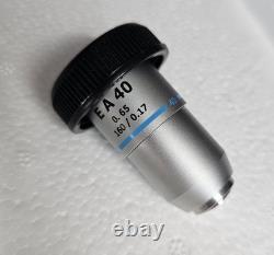 Olympus Microscope Objective Lens E A40 40x 0.65 160/0.17 Japan