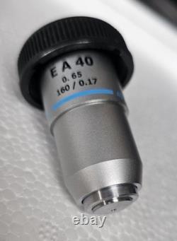 Olympus Microscope Objective Lens E A40 40x 0.65 160/0.17 Japan