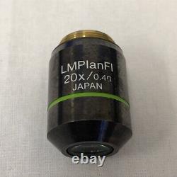 Olympus Microscope Objective Lens LMPlanFI 20x/0.40? /0 F/Shipping JP WithT K11580