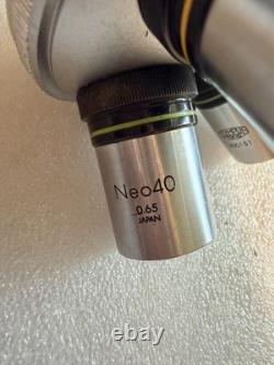 Olympus Microscope Objective Lens Lot Neo10 Neo20 Neo40 Neo50 with Turret