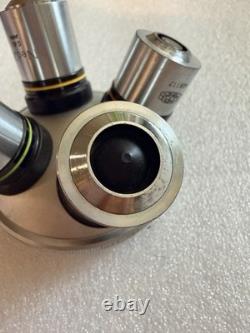 Olympus Microscope Objective Lens Lot Neo10 Neo20 Neo40 Neo50 with Turret