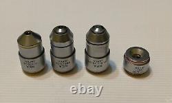 Olympus Microscope Objective Lens Nea 100x, 40x, 10x, 4x