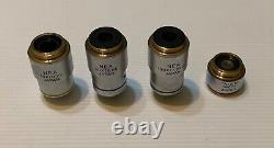 Olympus Microscope Objective Lens Nea 100x, 40x, 10x, 4x