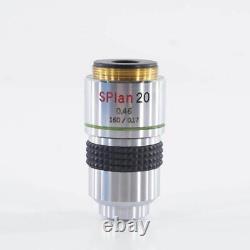 Olympus Microscope Objective Lens SPlan 20 0.46 160/0.17 F/Shipping JP WithT K9299