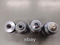 Olympus Microscope Objective Lens Set of 4 Free Shipping Japan WithTracking. K8884