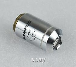 Olympus Microscope Objective Plan 2x /0.05 Infinity Lens, Made in Japan