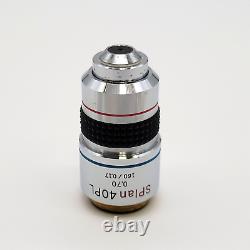 Olympus Microscope Objective SPlan 40PL 40x 160/0.17 Phase Contrast