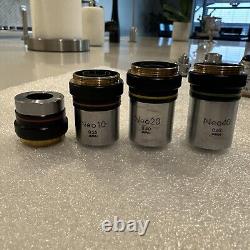 Olympus Microscope Objectives NEO 5x, 10x, 20x, 40x