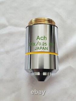 Olympus Microscope objective lens Ach 10X/0.25 PH1