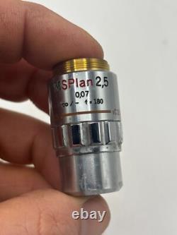 Olympus Msplan 2.5 0.07 Infinity/- F=180 Microscope Objective Lens 110587 IC