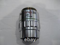 Olympus NEO SPlan 20X NIC 0.46 f=180 Microscope Objective Lens