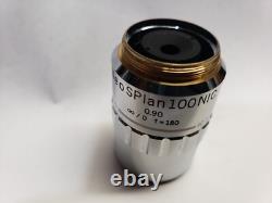 Olympus Neo? SPlan? 100X? NIC 0.90? NA Infinity f=180 Objective M26 Dry IC100