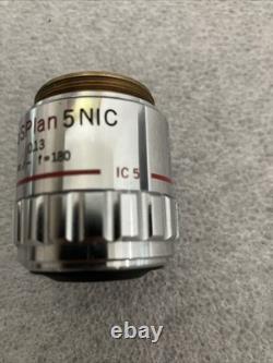 Olympus Neosplan 5 Nic 0.13 F=180 Microscope Objective Lens 5x IC 5