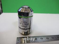 Olympus Objective Infinity Lens 20x Optics Microscope Part As Pictured W5-b-102