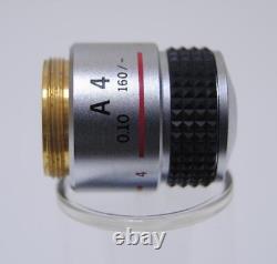 Olympus Objective Lens A4 0.1 160 / OLIMPAS Microscope From Japan
