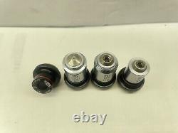 Olympus Objective Microscope Lens Set of 4 READ DESCRIPTION