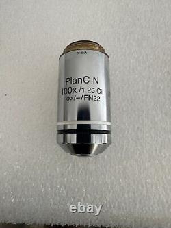 Olympus PlanC N 100X/1.25 UIS2 FN22 Microscope Objective Lens BX Series rms